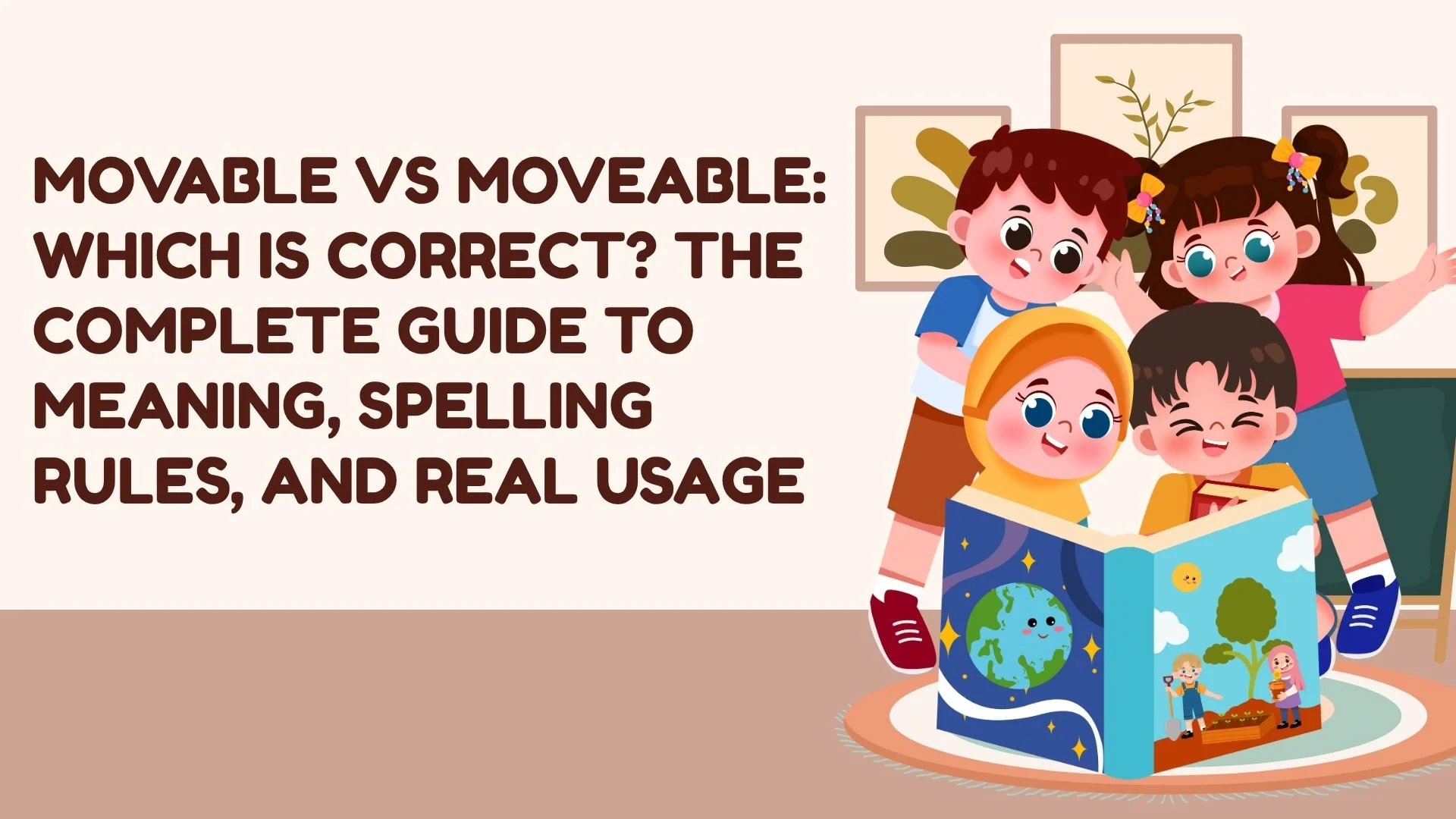 Movable vs Moveable: Which Is Correct? The Complete Guide to Meaning, Spelling Rules, and Real Usage